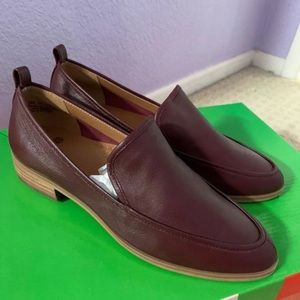 Susina Burgundy Leather Loafers NWOT